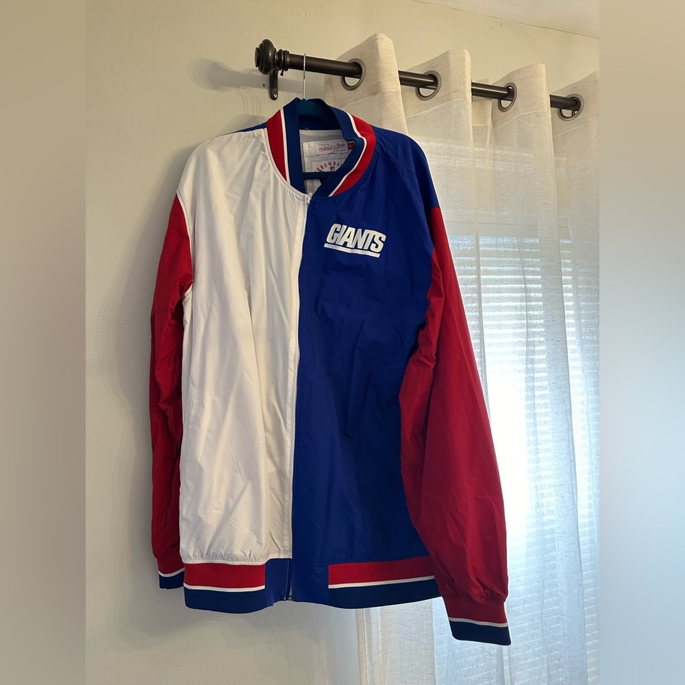 Mitchell & Ness Throwback NY Giants Windbreaker 2XLT